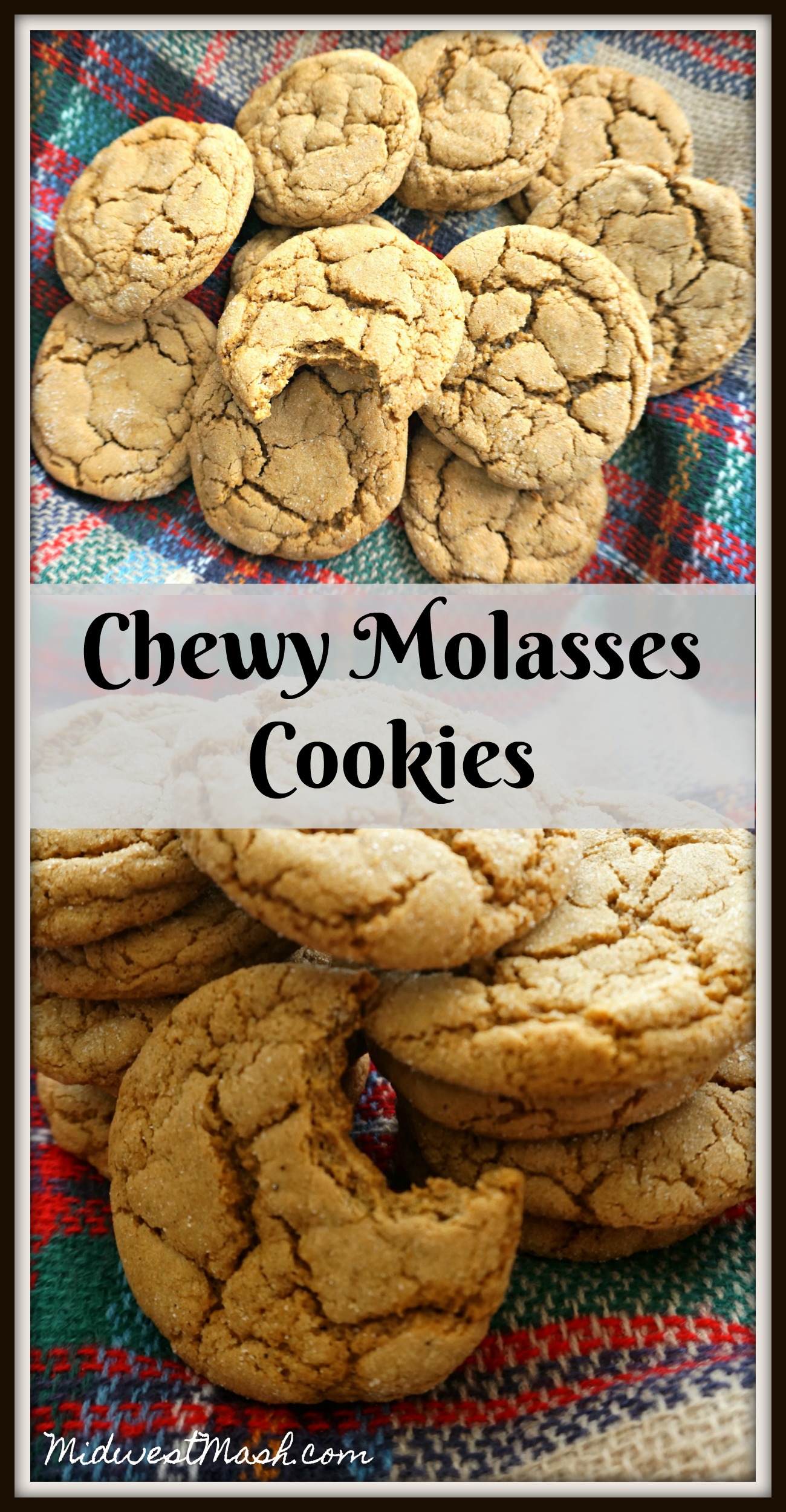 Chewy Molasses Cookies Midwest Mash