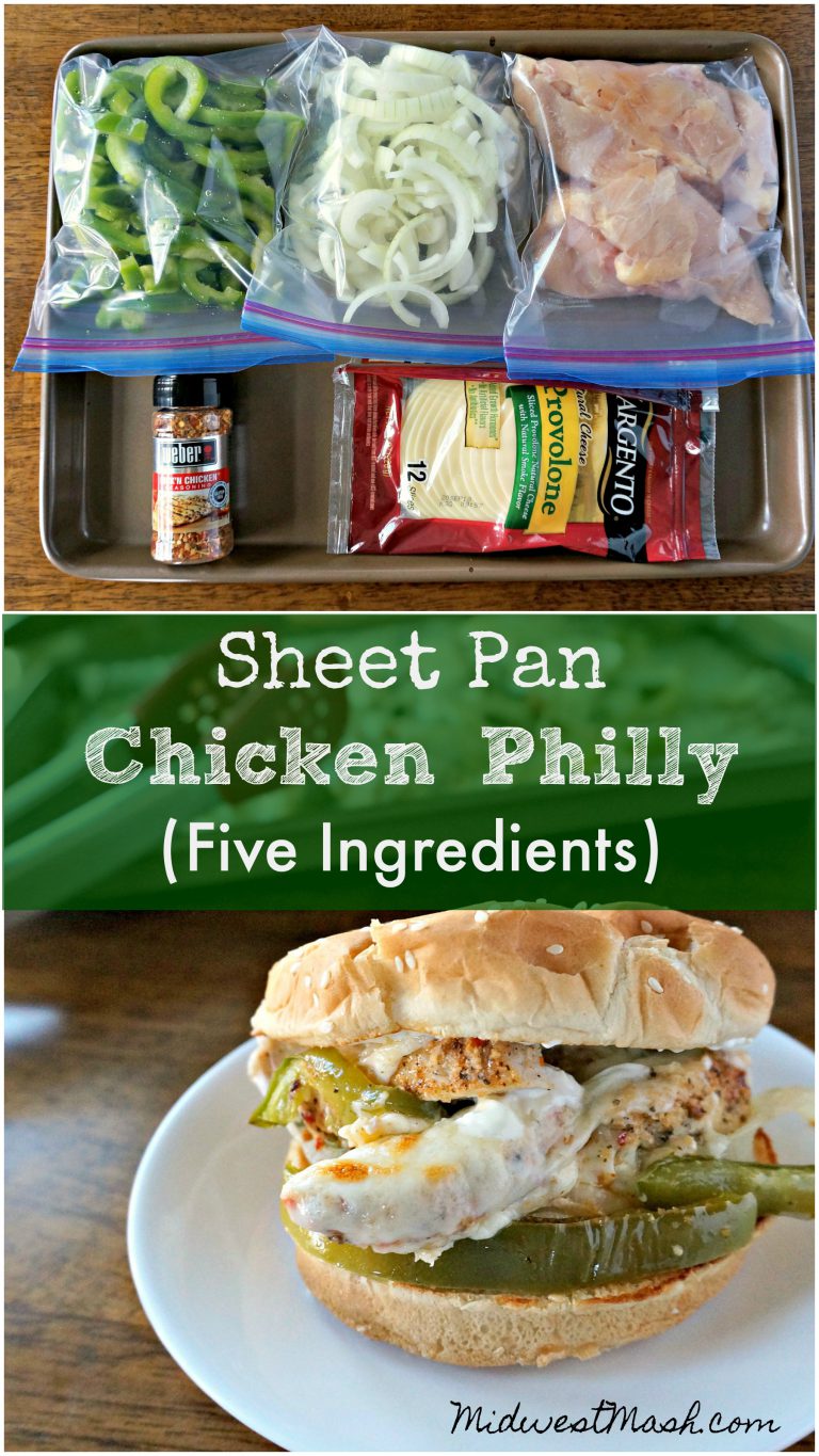 Sheet Pan Chicken Philly (Five Ingredients) | Midwest Mash