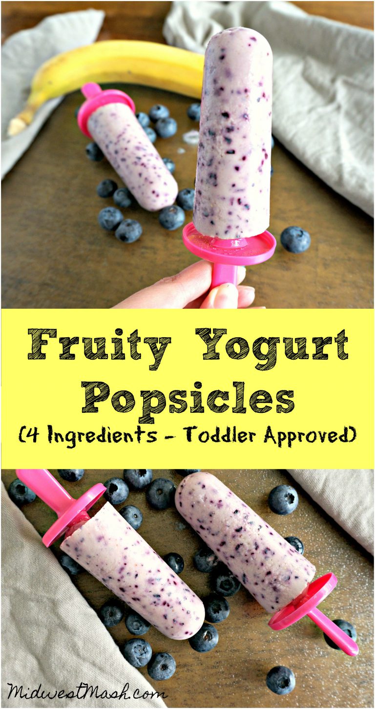 Fruity Yogurt Popsicles (4 Ingredients) Midwest Mash