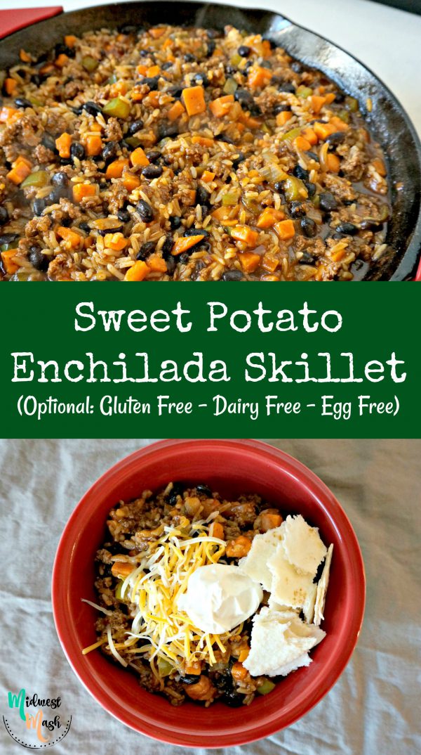 Sweet Potato Enchilada Skillet (Gluten Free – Dairy Free – Egg Free ...