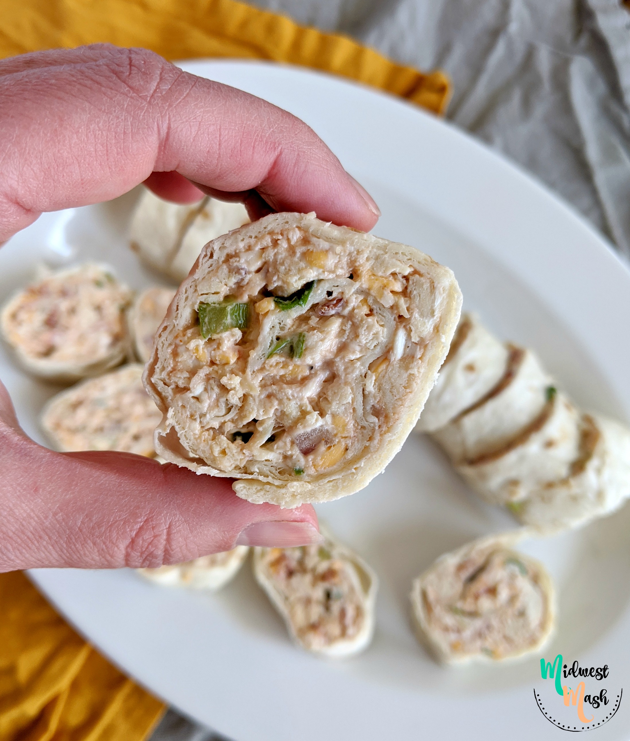 BBQ Chicken Bacon Ranch Roll Ups