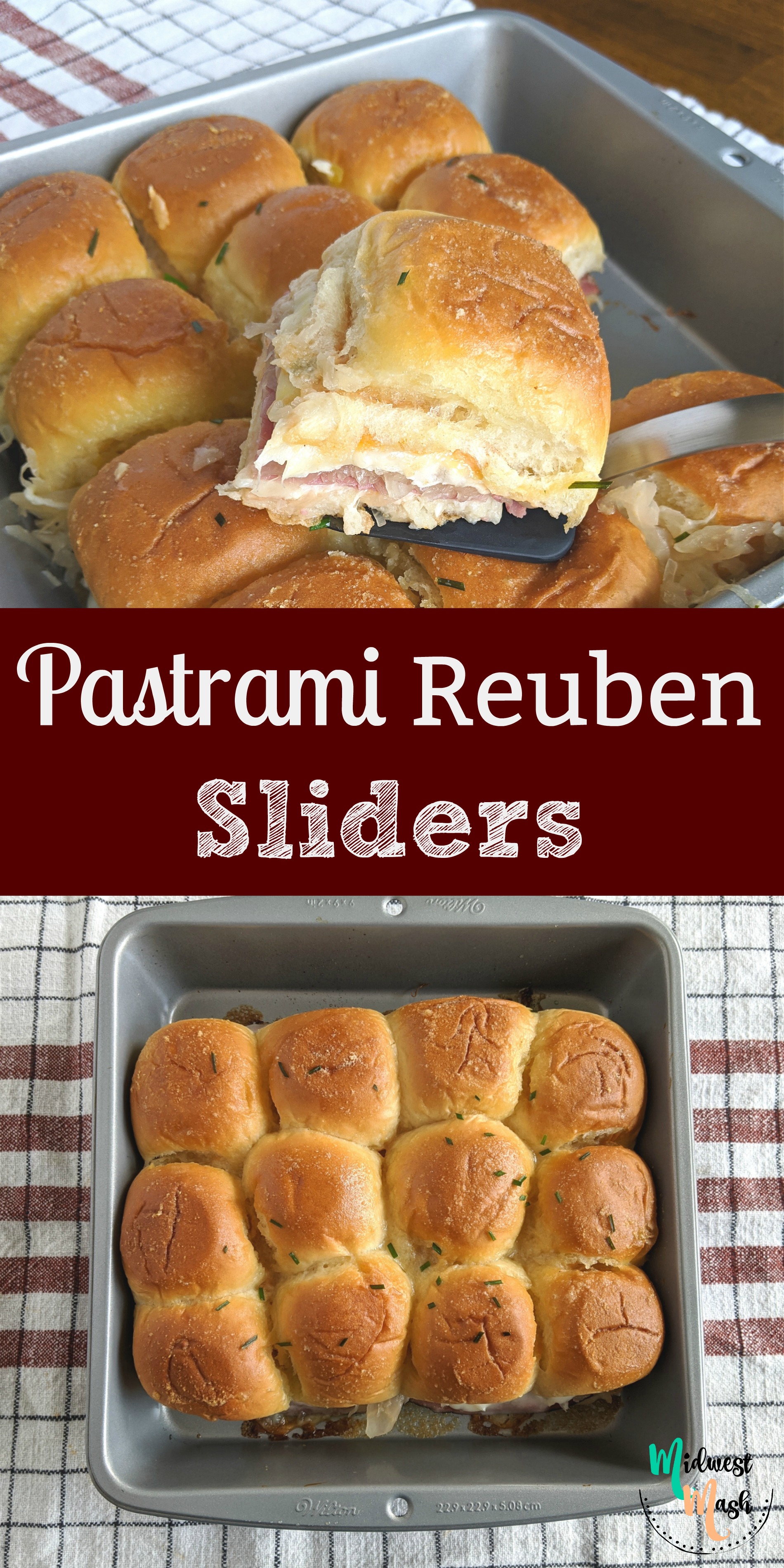 Pastrami Reuben Sliders (Small Batch) Midwest Mash