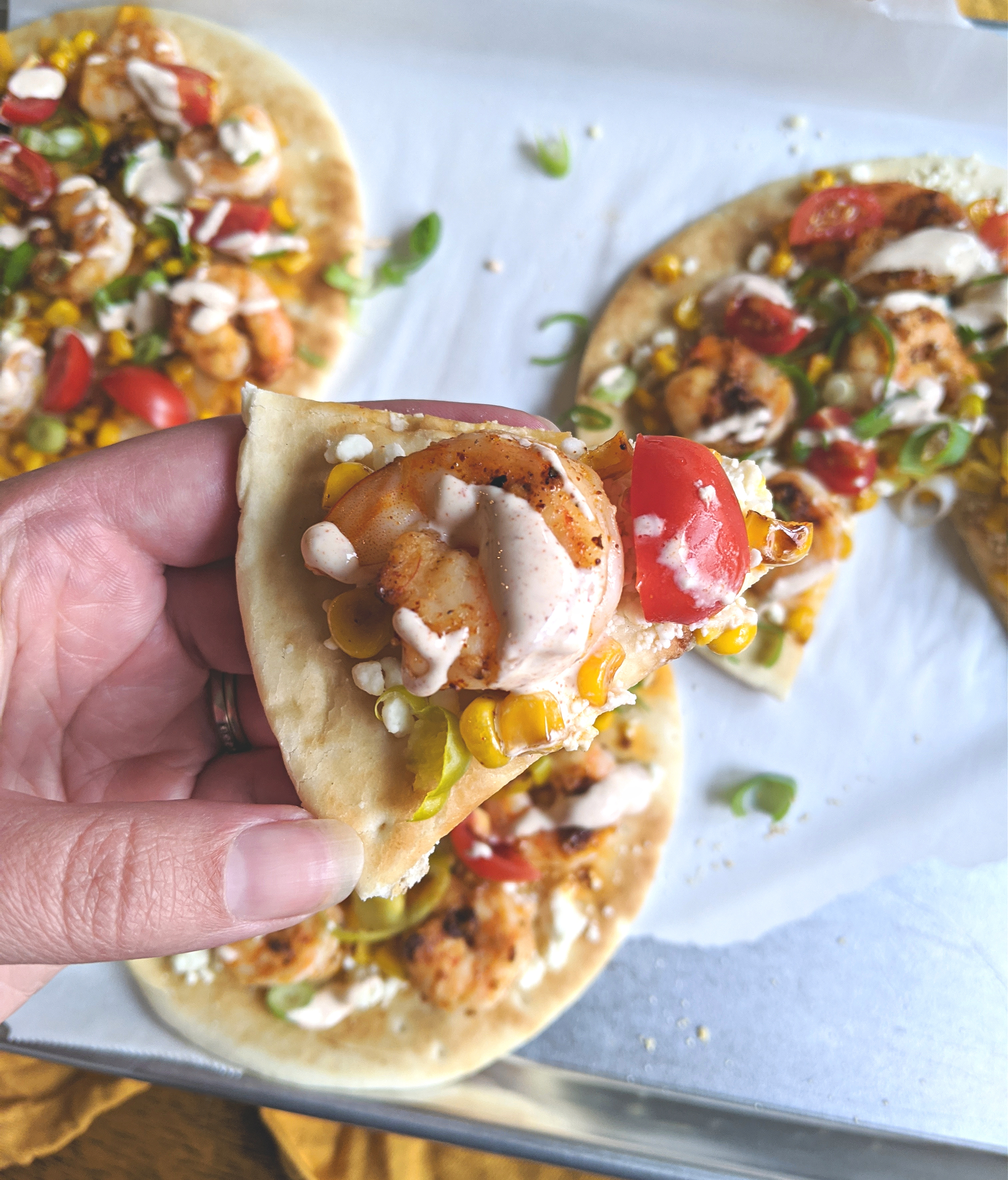 Southwest Shrimp Flatbread | Midwest Mash