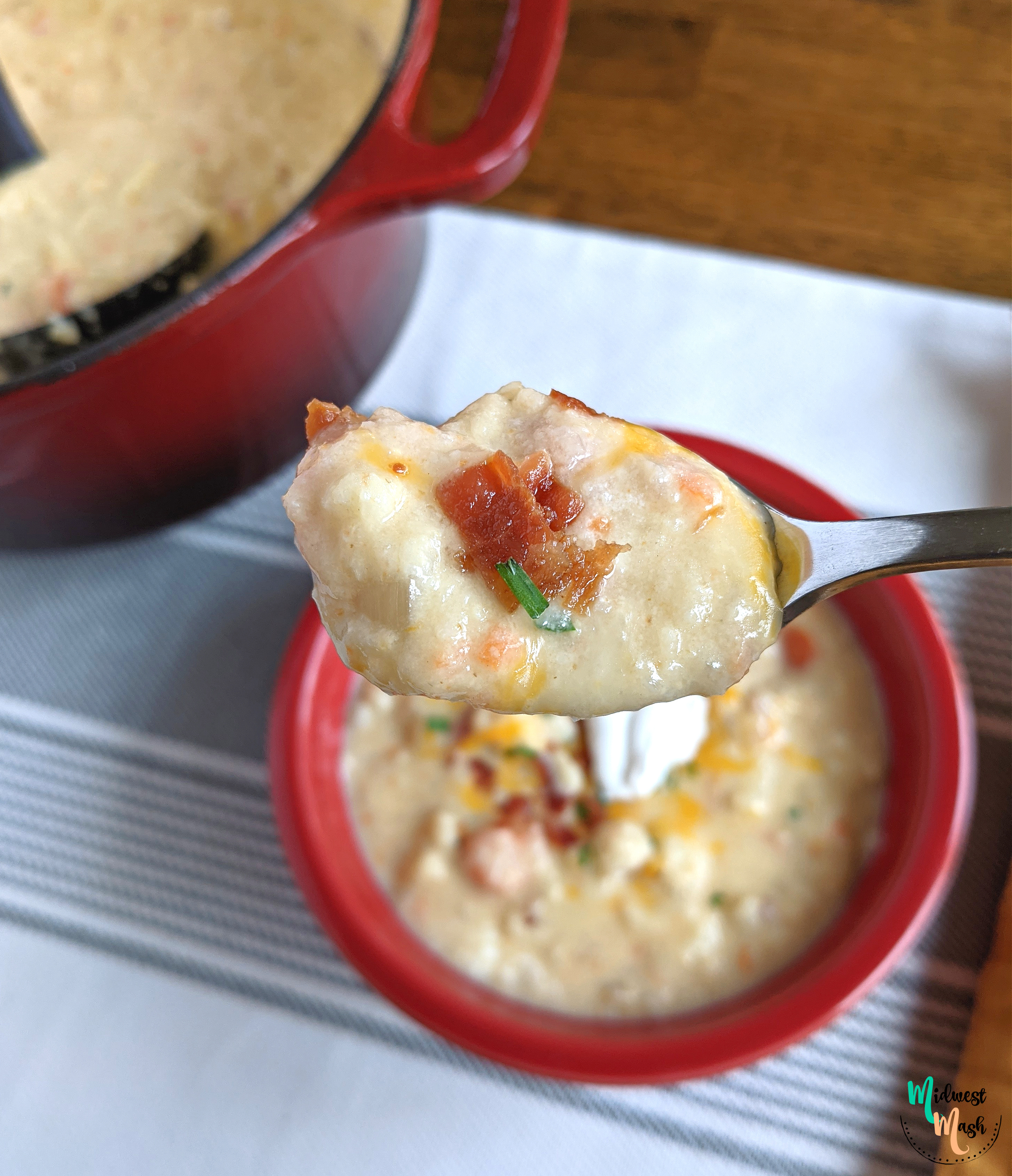 Loaded Cauliflower Soup | Midwest Mash