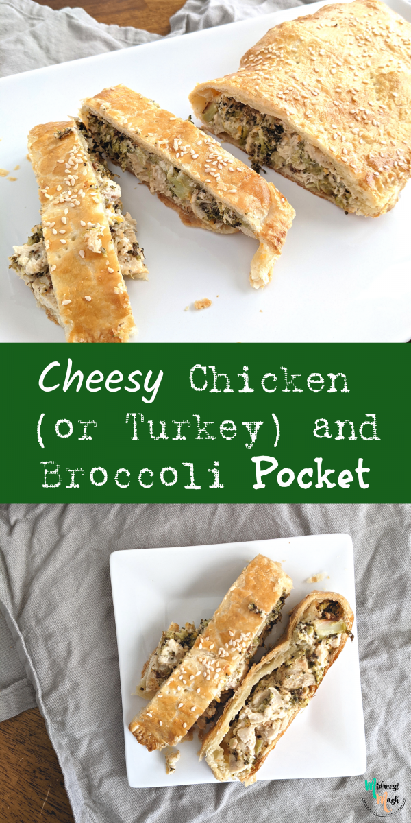 Cheesy Chicken (or Turkey) and Broccoli Pocket Midwest Mash